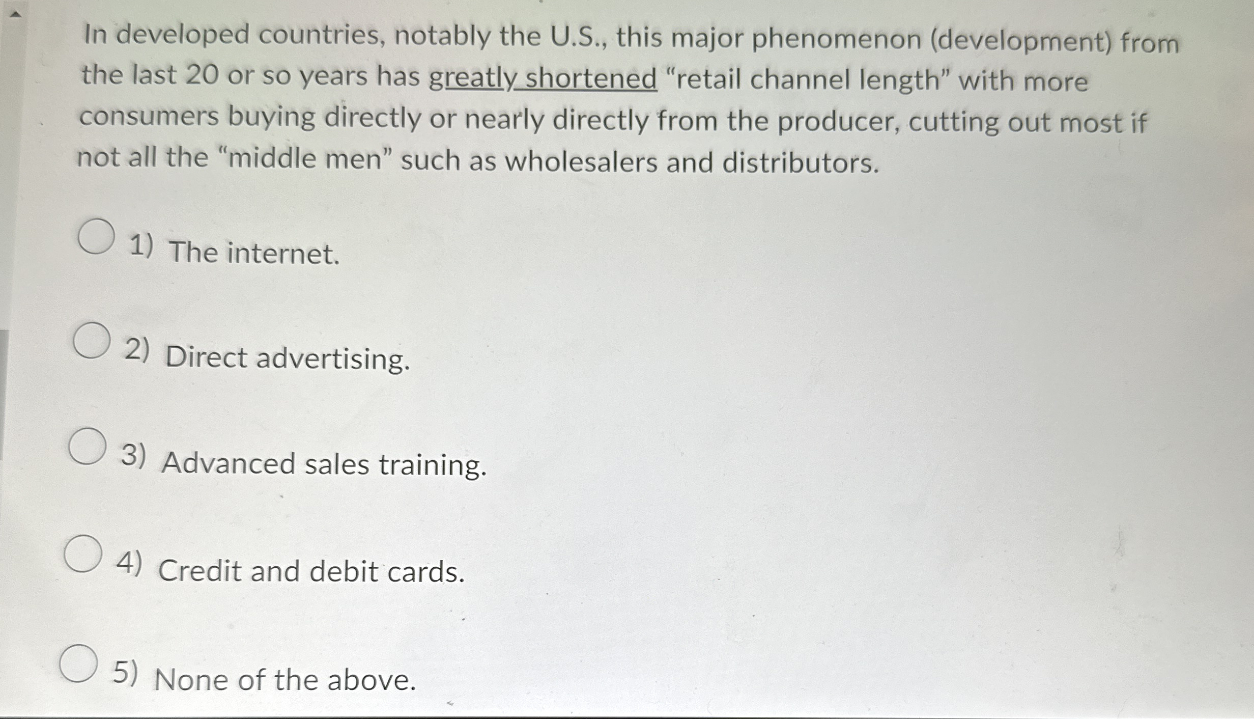 In developed countries, notably the U . S . ,