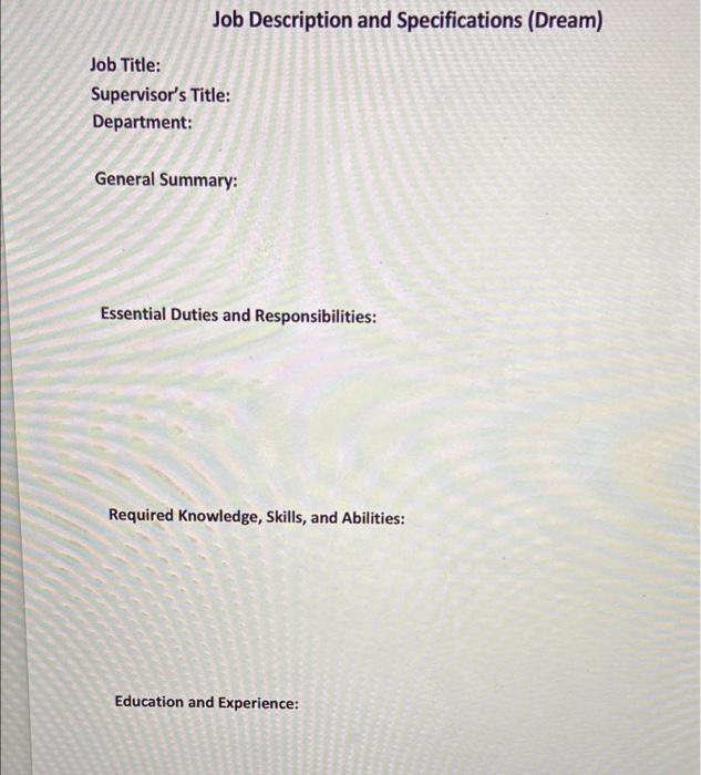 - find a dream job you wanted to do at o*net