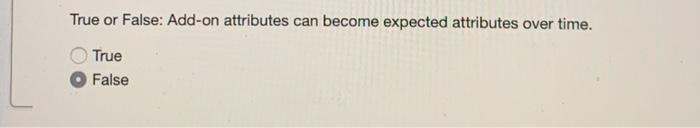 True or False: Add-on attributes can become