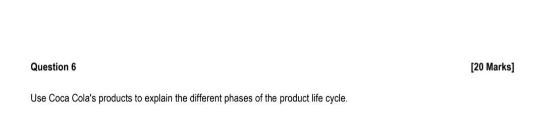 Marketing 6 Carefully read the attached case