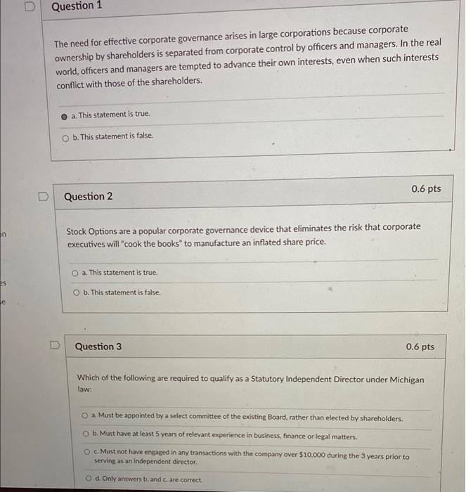 please answer these questions for me. Question 1