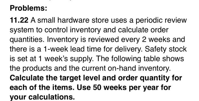 fill out tables and explanations for the