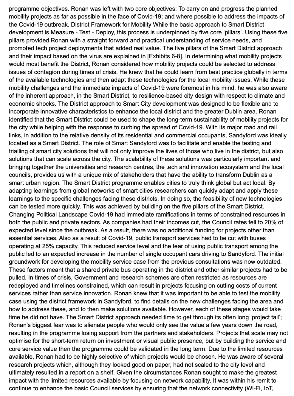 Question- 1. The third option was presented as a