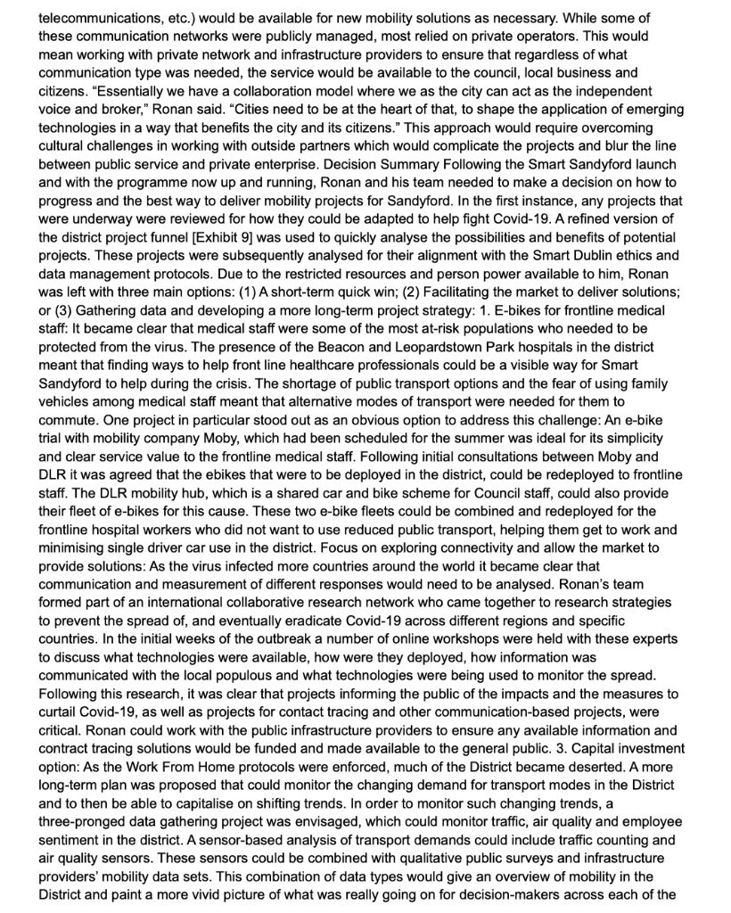 Question- 1. The third option was presented as a