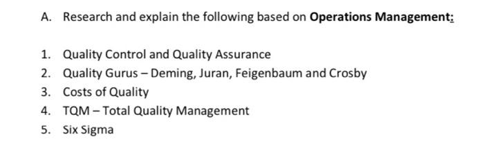 2 paragraphs for each point A. Research and