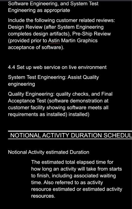 STATEMENT OF WORK SUMMARY RFP awarded for