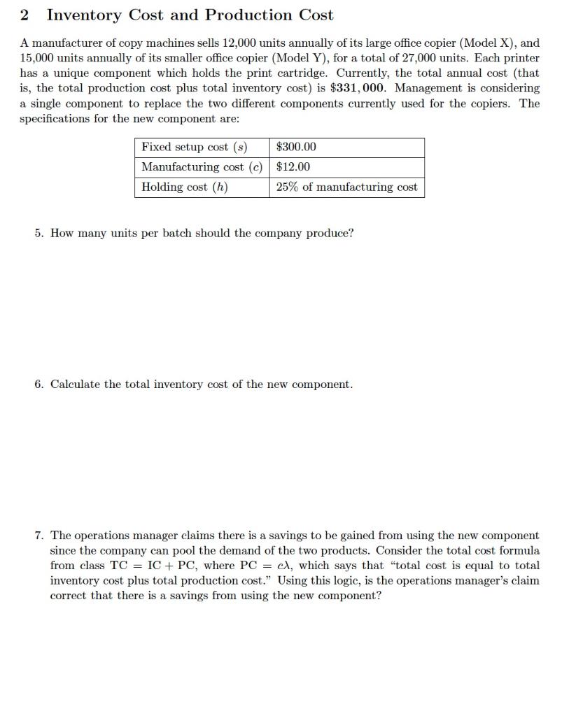 Please answer question 7 and use the provided