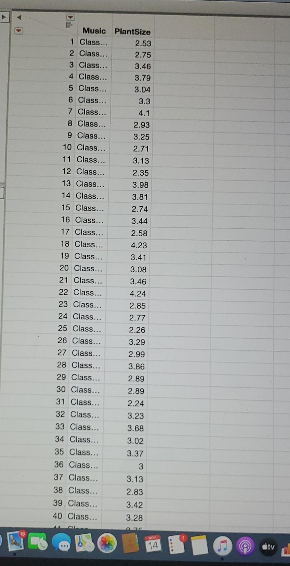 A horticultural experiment involves observing the