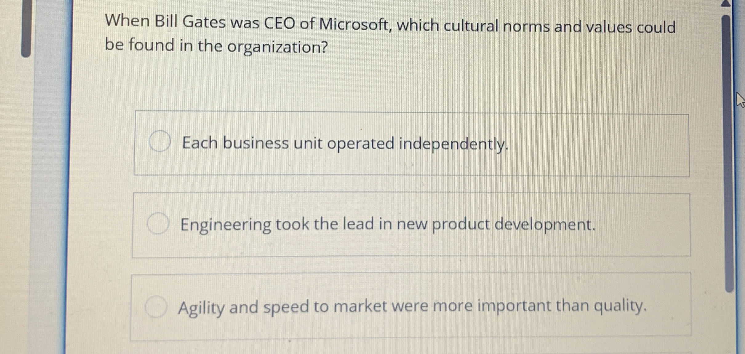 When Bill Gates was CEO of Microsoft, which