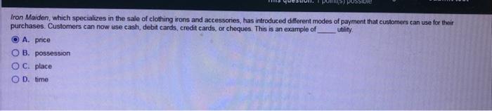 Iron Maiden, which specializes in the sale of