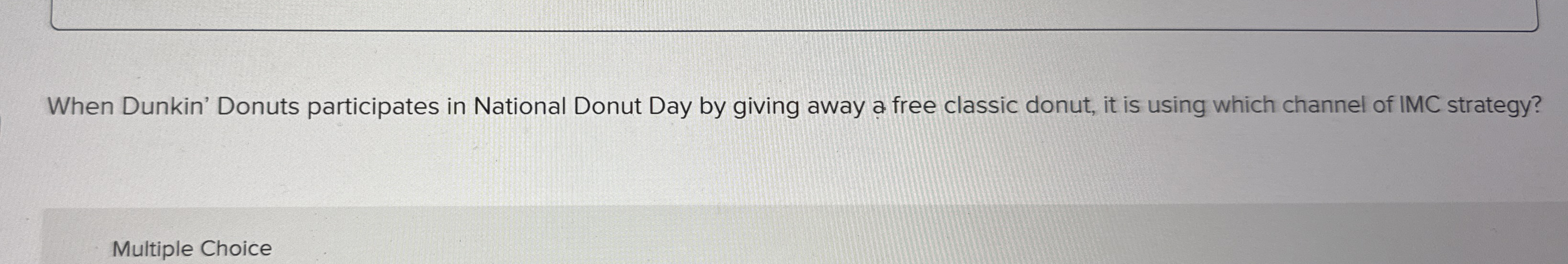 When Dunkin' Donuts participates in National