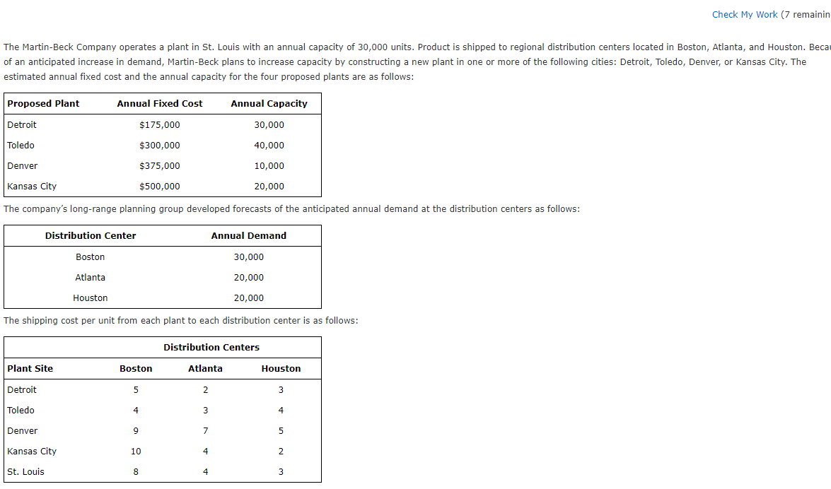 Check My Work (7 remainin The Martin-Beck Company
