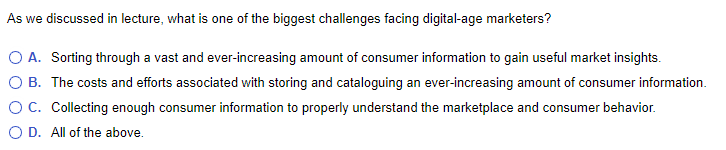 As we discussed in lecture, what is one of the