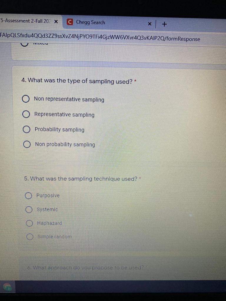 5-Assessment 2-Fall 202 X C Chegg Search X +