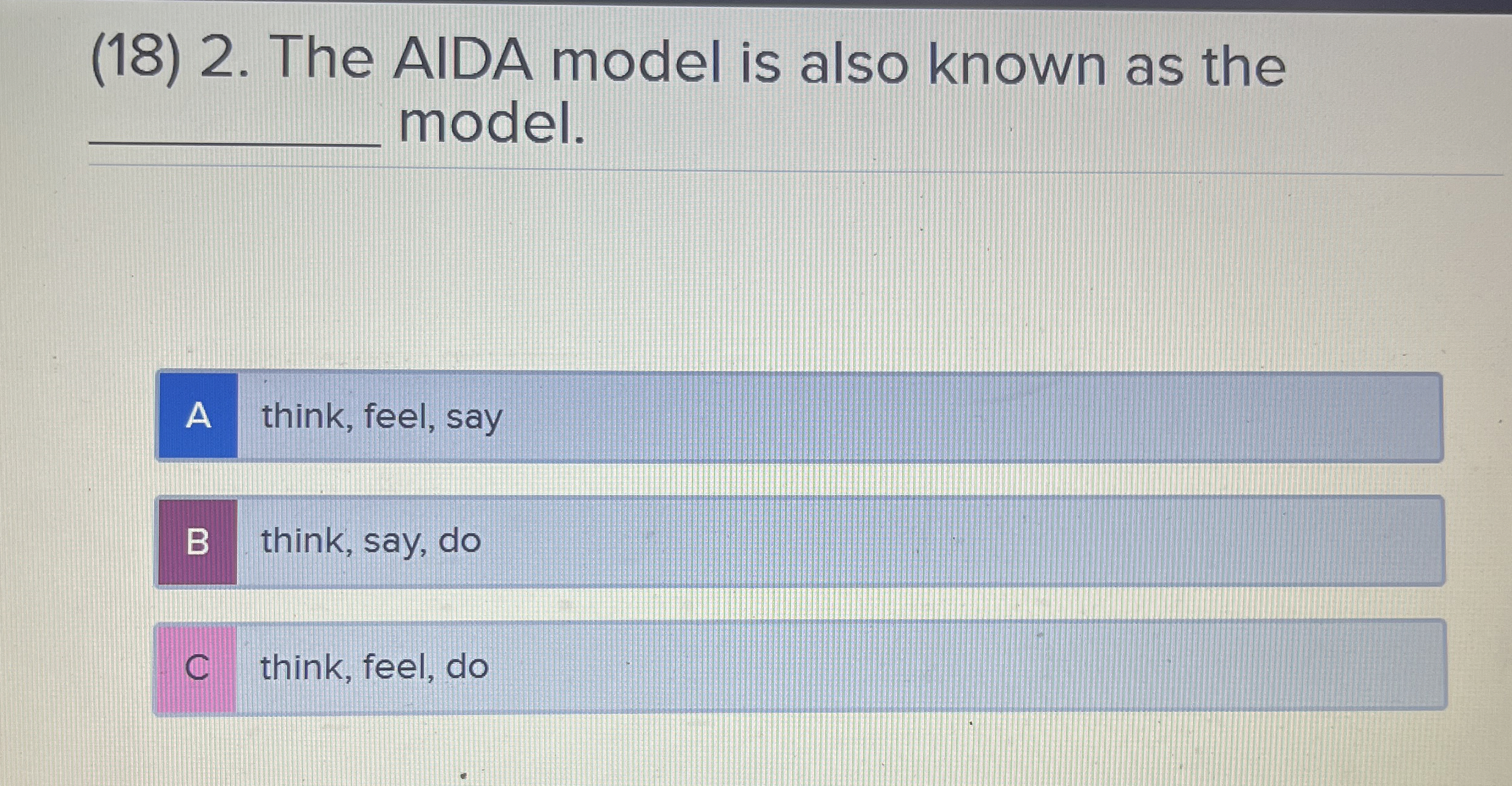( 1 8 ) 2 . The AIDA model is also known as the