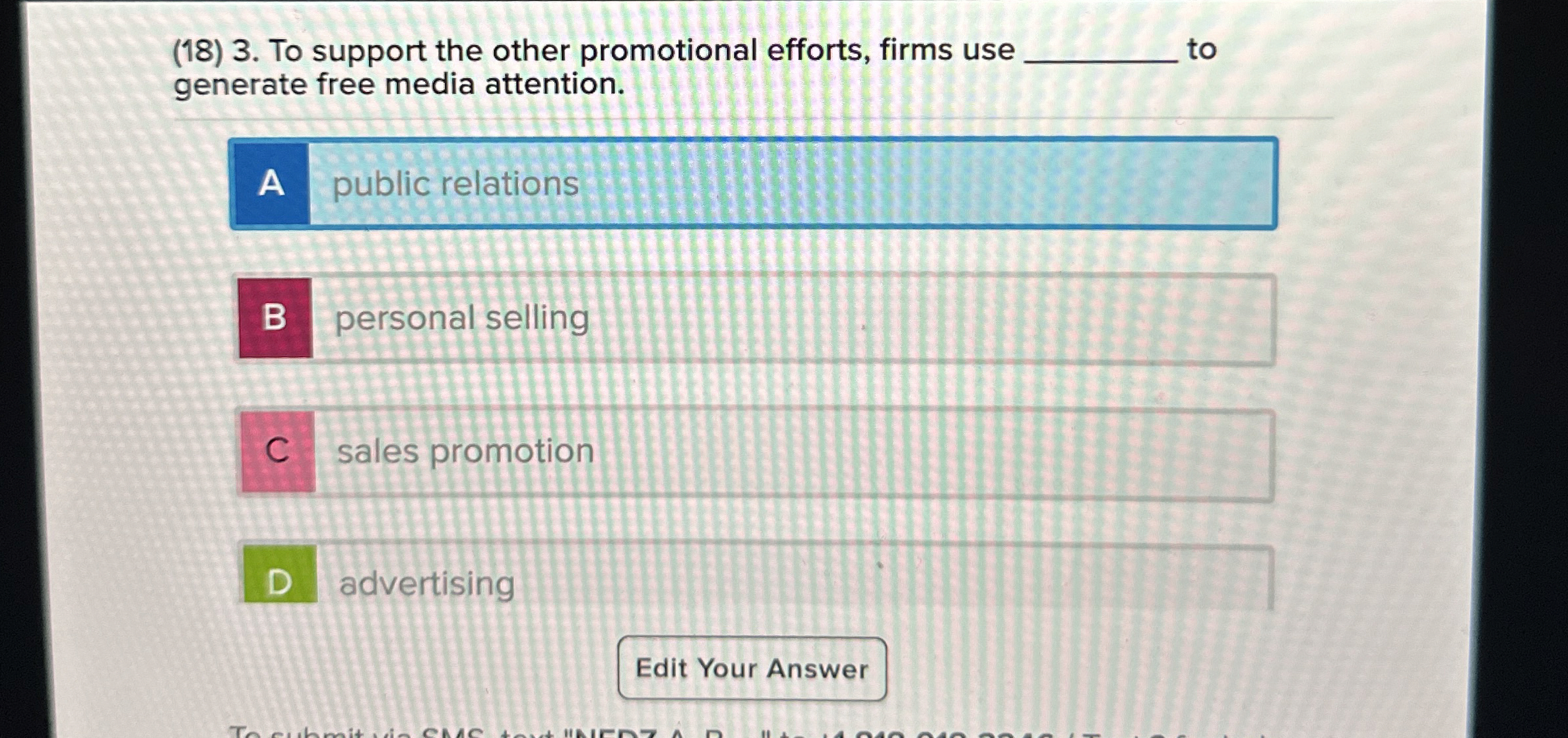 ( 1 8 ) 3 . To support the other promotional