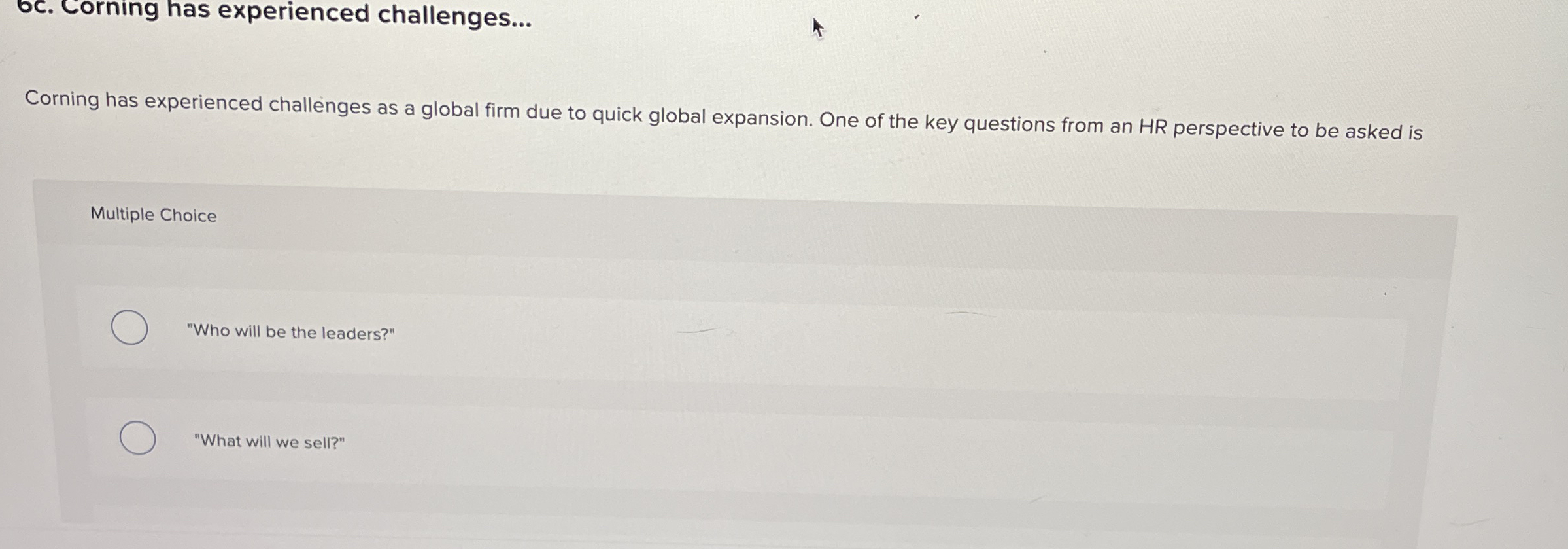 oc . Corning has experienced challenges...