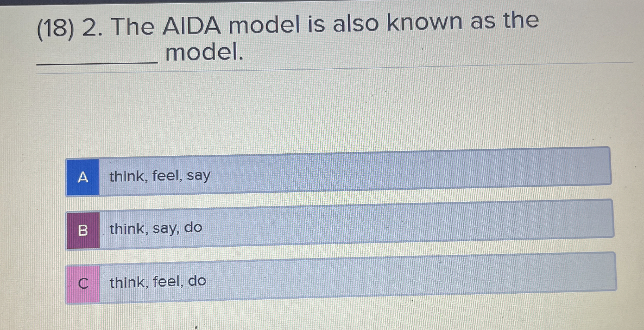 ( 1 8 ) 2 . The AIDA model is also known as the