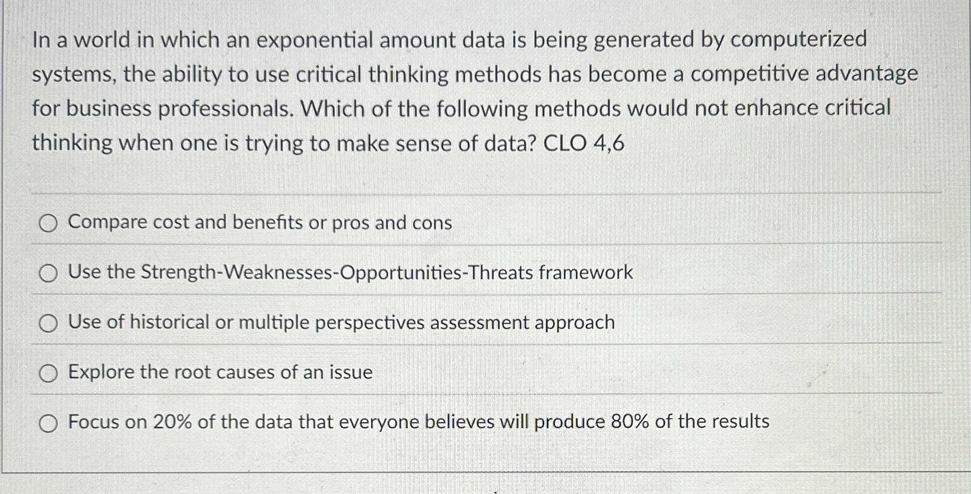 In a world in which an exponential amount data is