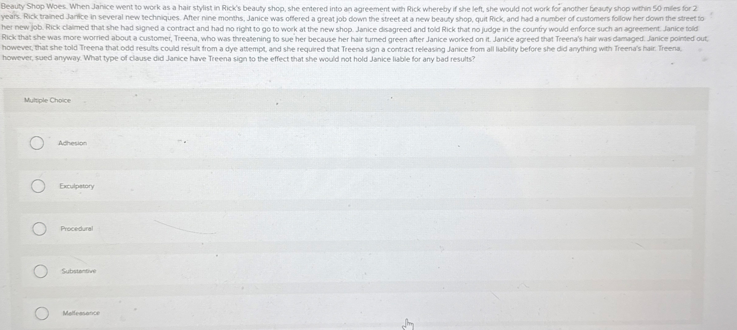 Beauty Shop Woes. When Janice went to work as a