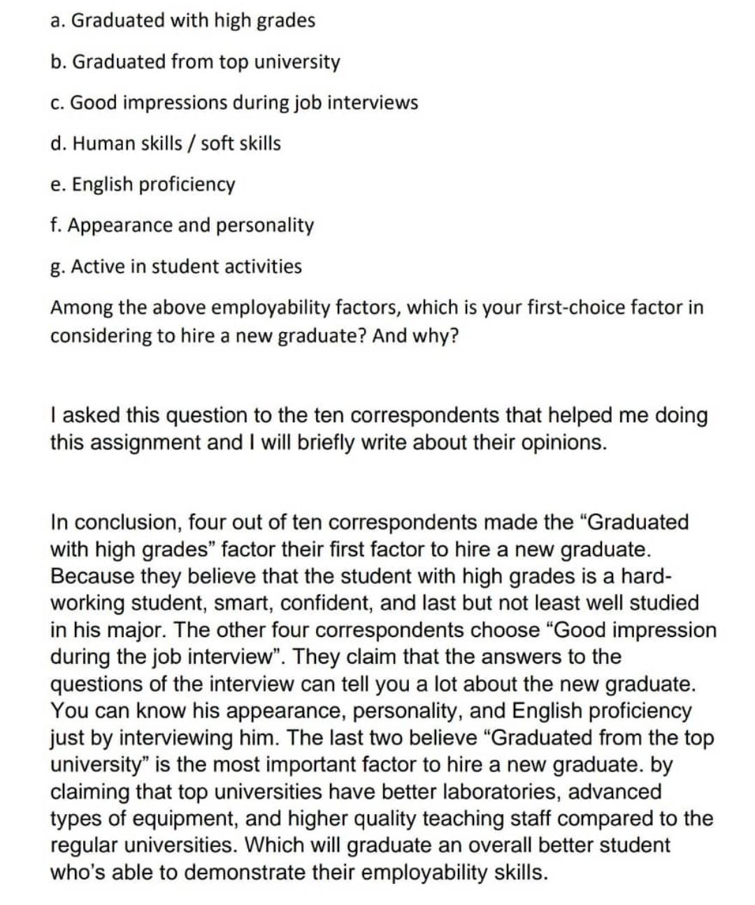 I need similar conclusion about this topics a.