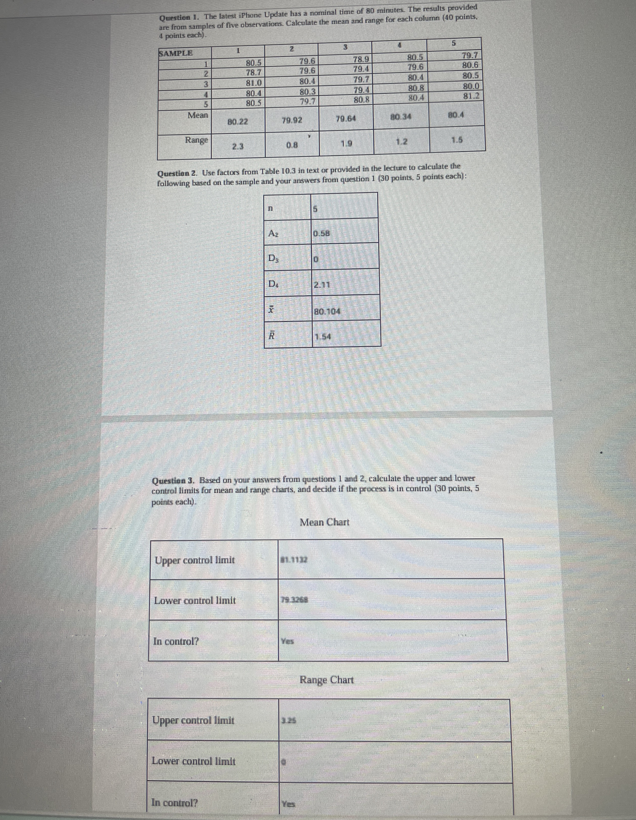Can you confirm if my answrs are correct