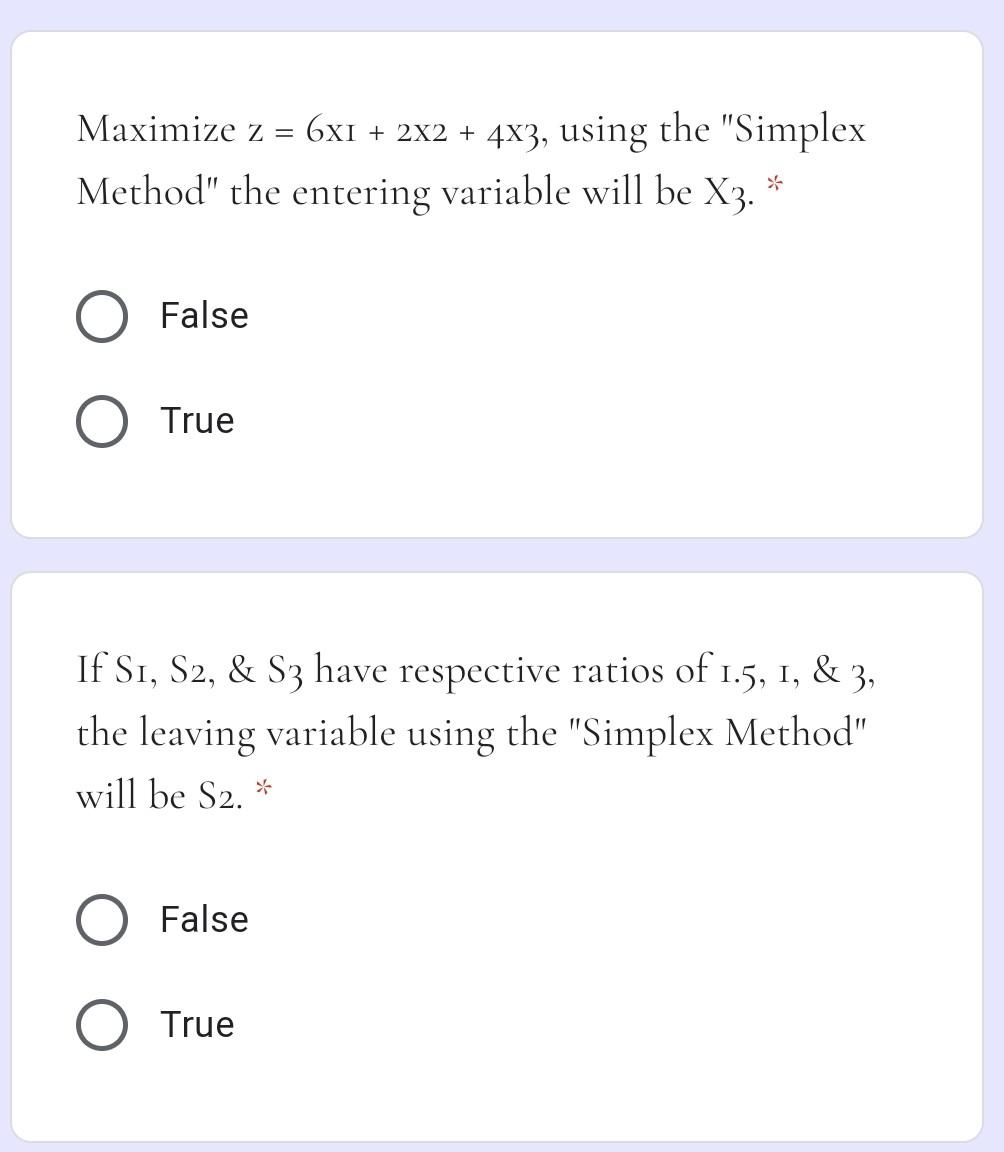 Maximize z = 6XI + 2x2 + 4x3, using the "Simplex
