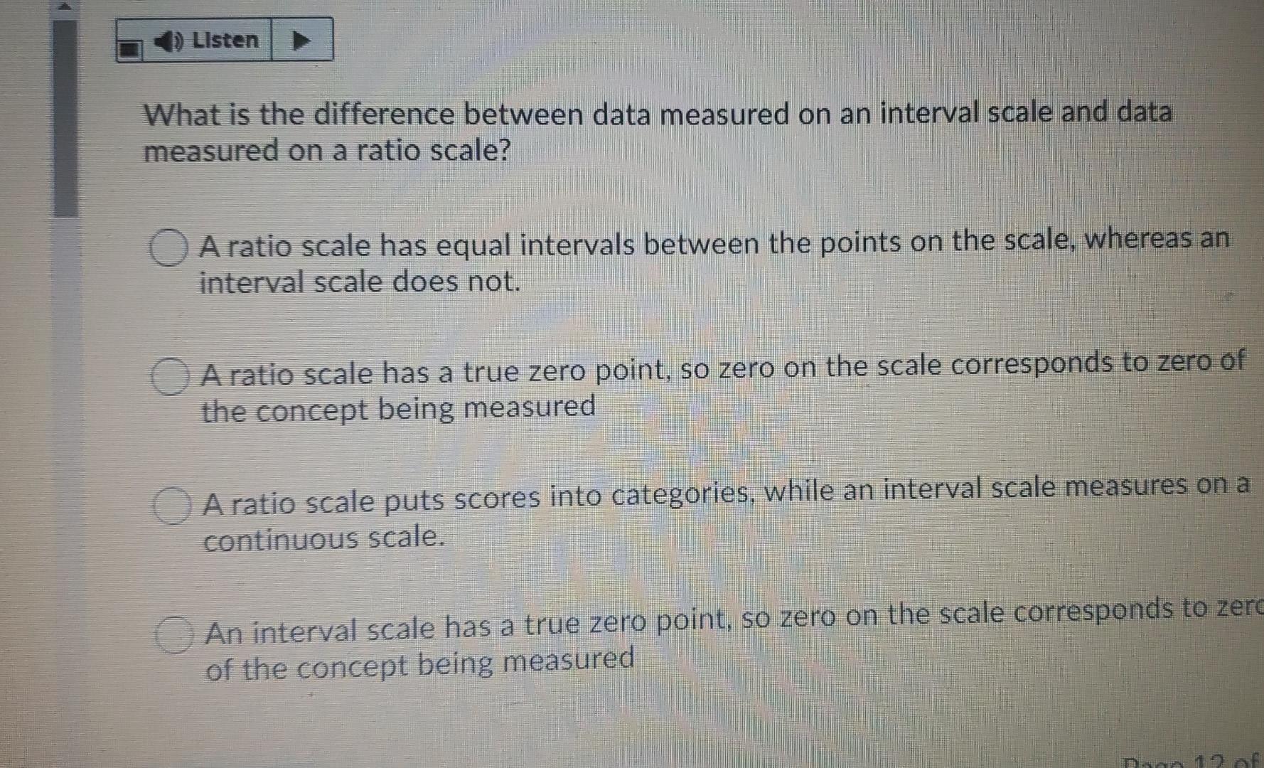 Listen What is the difference between data