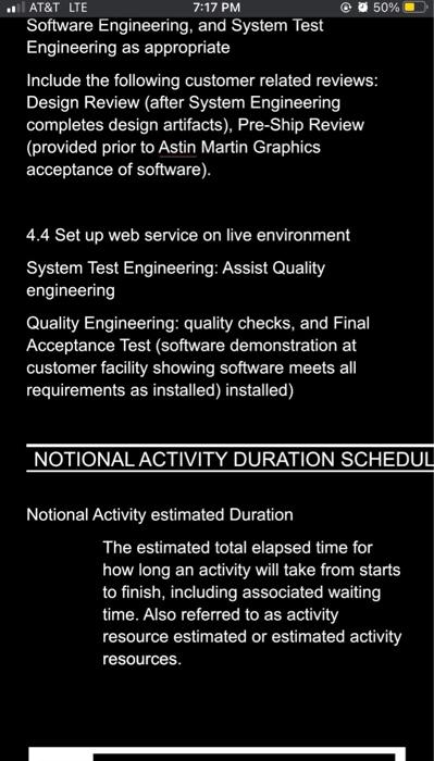 STATEMENT OF WORK SUMMARY RFP awarded for
