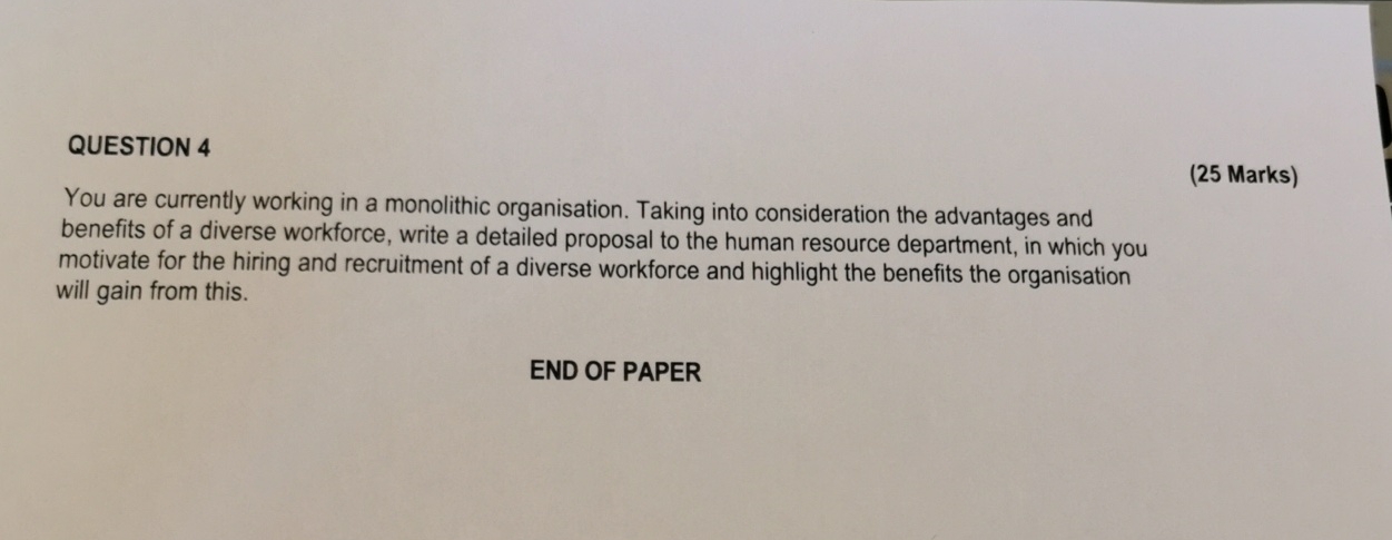 QUESTION 4 ( 2 5 Marks ) You are currently