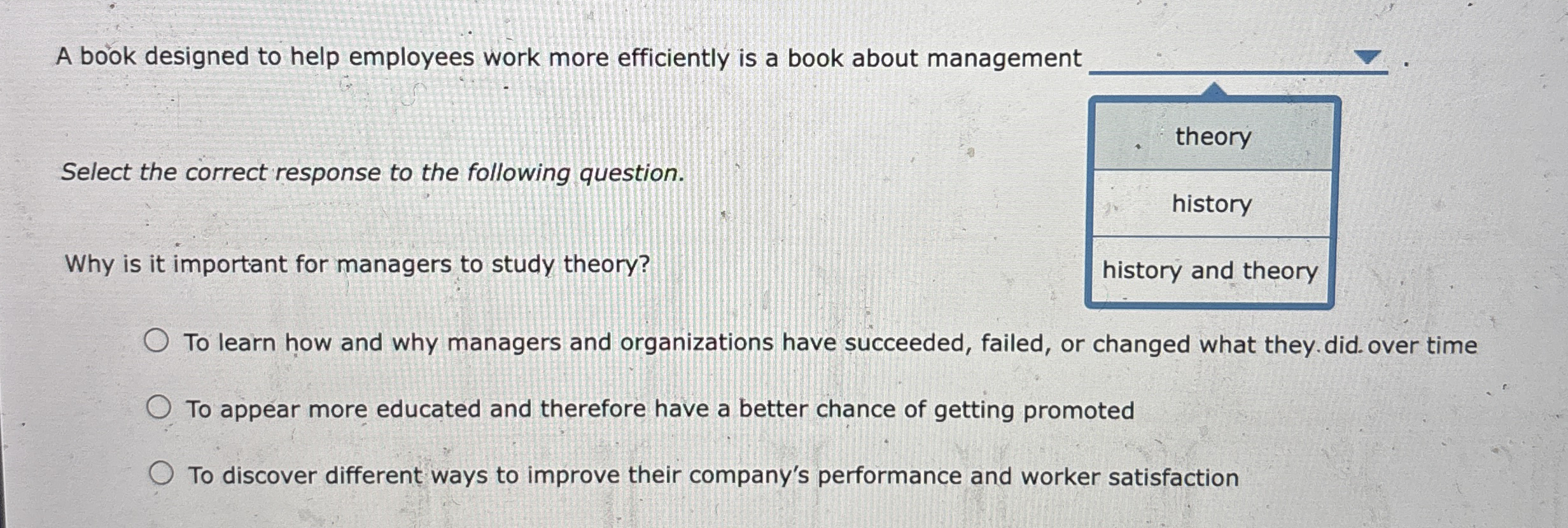 A book designed to help employees work more