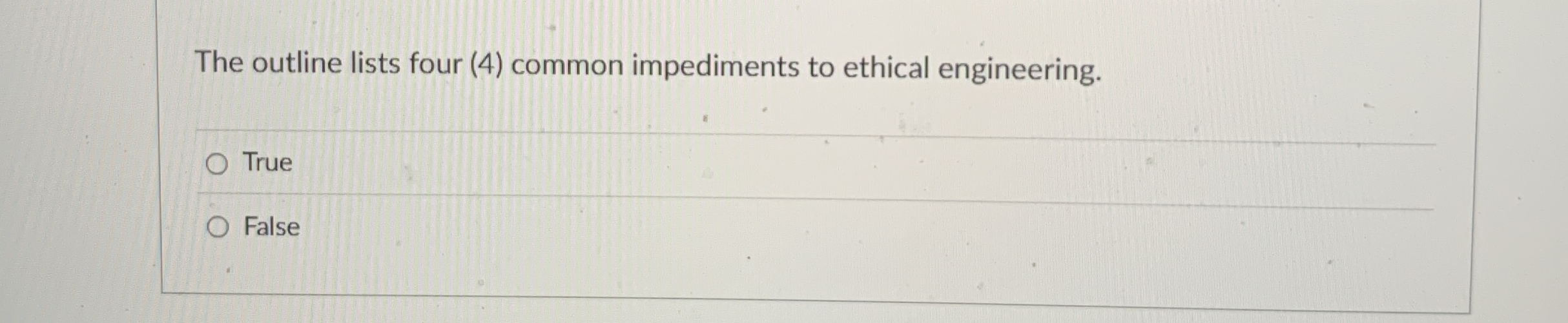 The outline lists four ( 4 ) common impediments