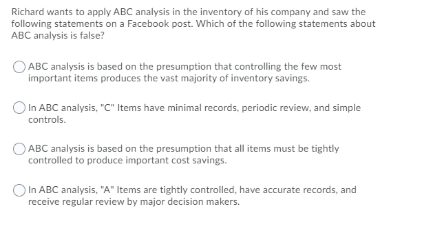 Question 11 (1 point) Four of the most widely