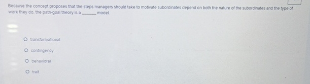 Because the concept proposes that the steps