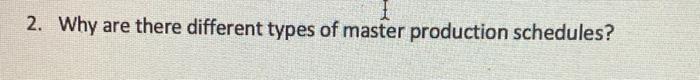 2. Why are there different types of master