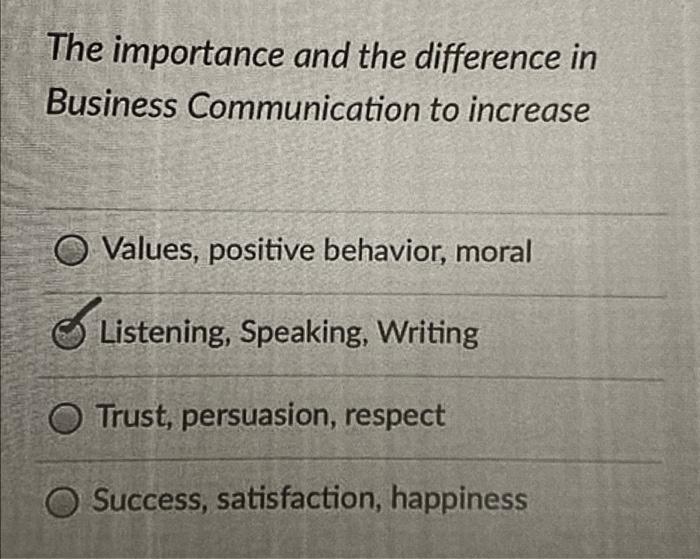 The importance and the difference in Business