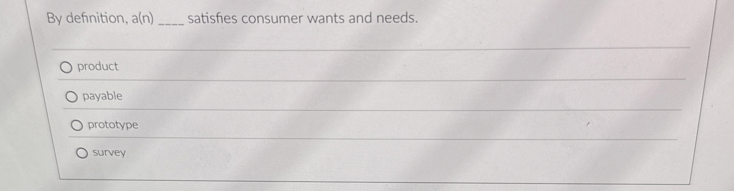 By definition, a ( n ) q , satisfies consumer