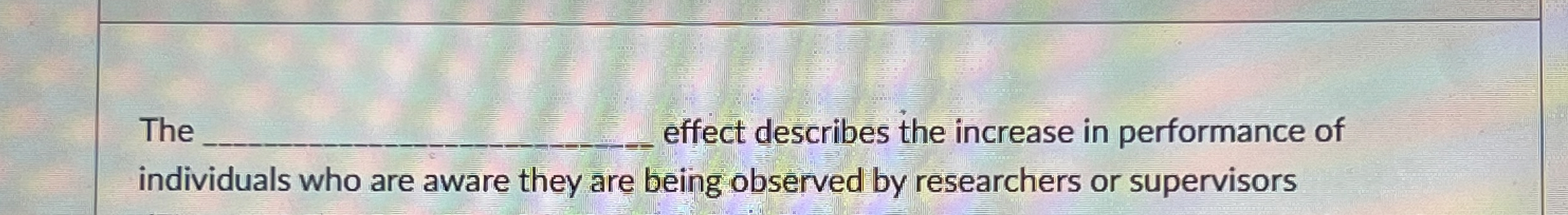 The q , effect describes the increase in