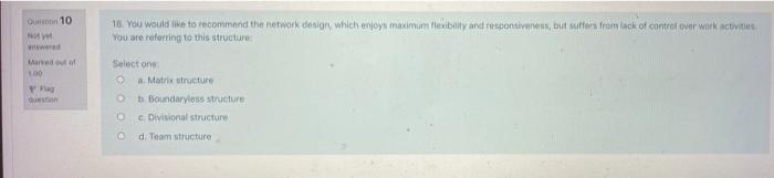 16. You would like to recommend the network