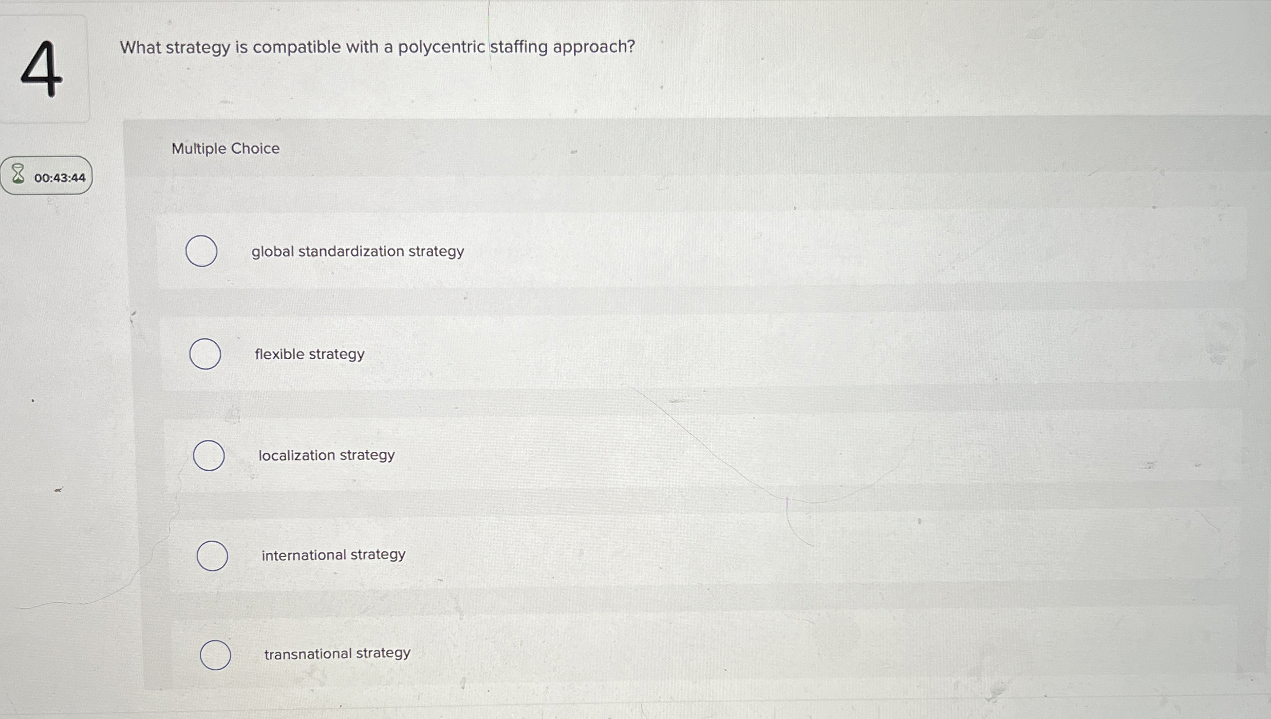 4 What strategy is compatible with a polycentric