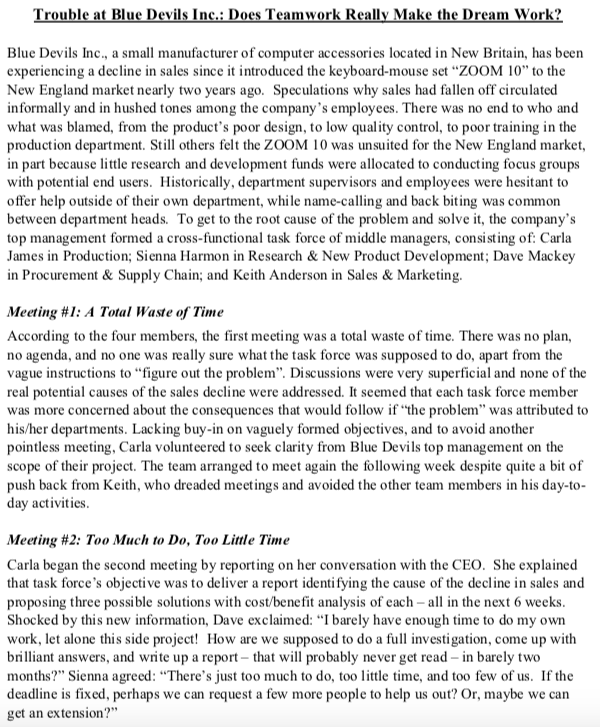 Are these answers correct? Trouble at Blue Devils