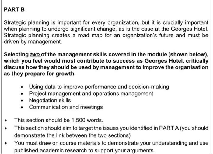 Below is a case study. You need to answer part B.