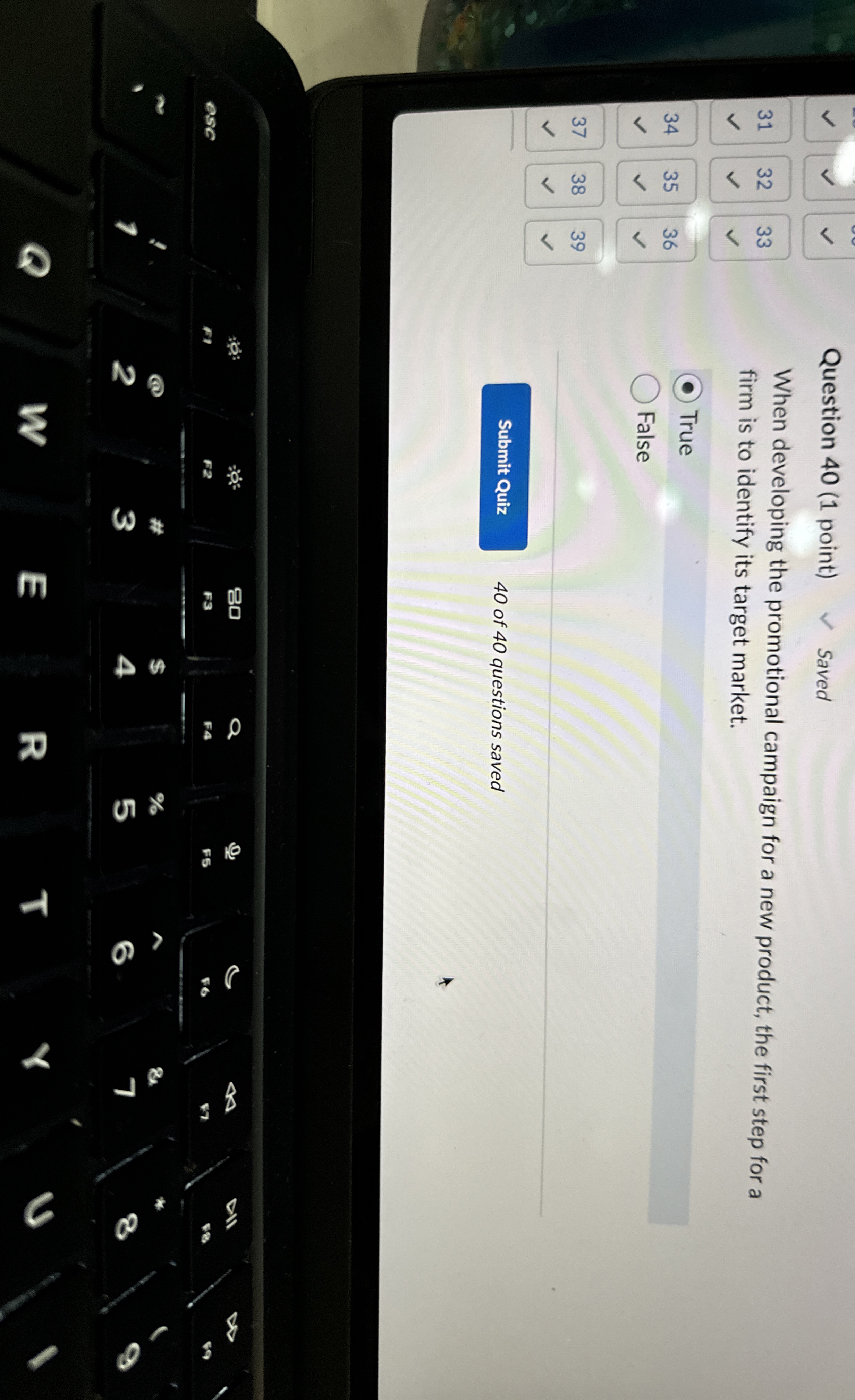 Question 4 0 ( 1 point ) Saved 3 1 3 2 3 3 3 4 3