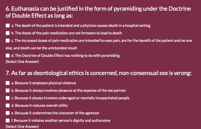 3. Some people say that "business ethics" is an