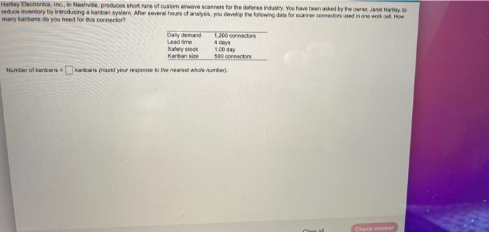 Hartley Electronics, Inc., in Nashville, produces