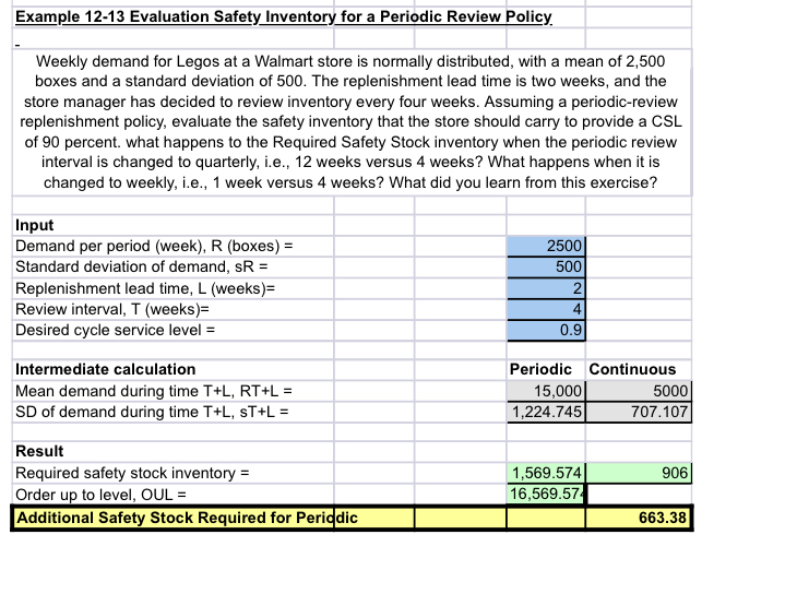 Using the Wal - Mart Demo for Example 1 2 . 1 3 ,