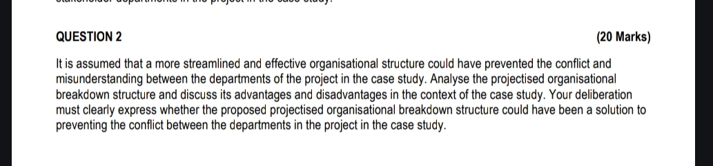 QUESTION 2 ( 2 0 Marks ) It is assumed that a