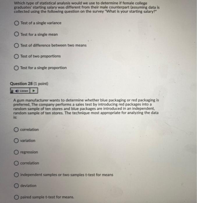 Question 31 (1 point) Listen When we say we are