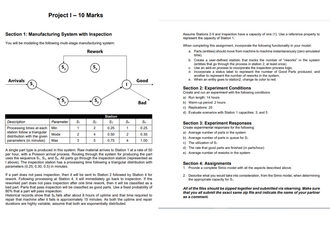 Project 1 - 10 Marks Section 1: Manufacturing