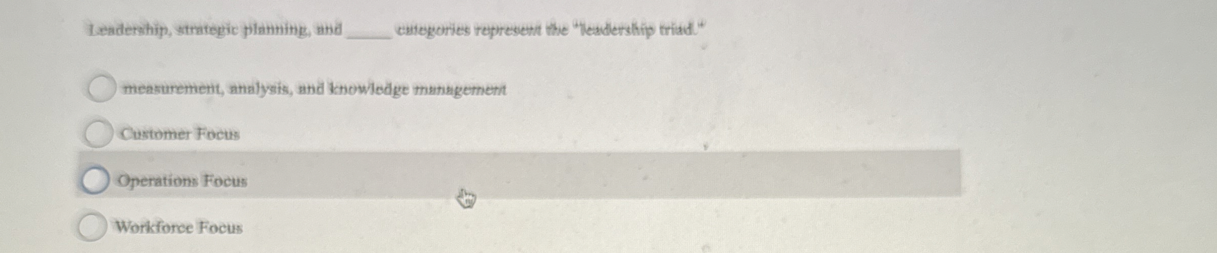 Leadership, strategic plannitig, and cstegories